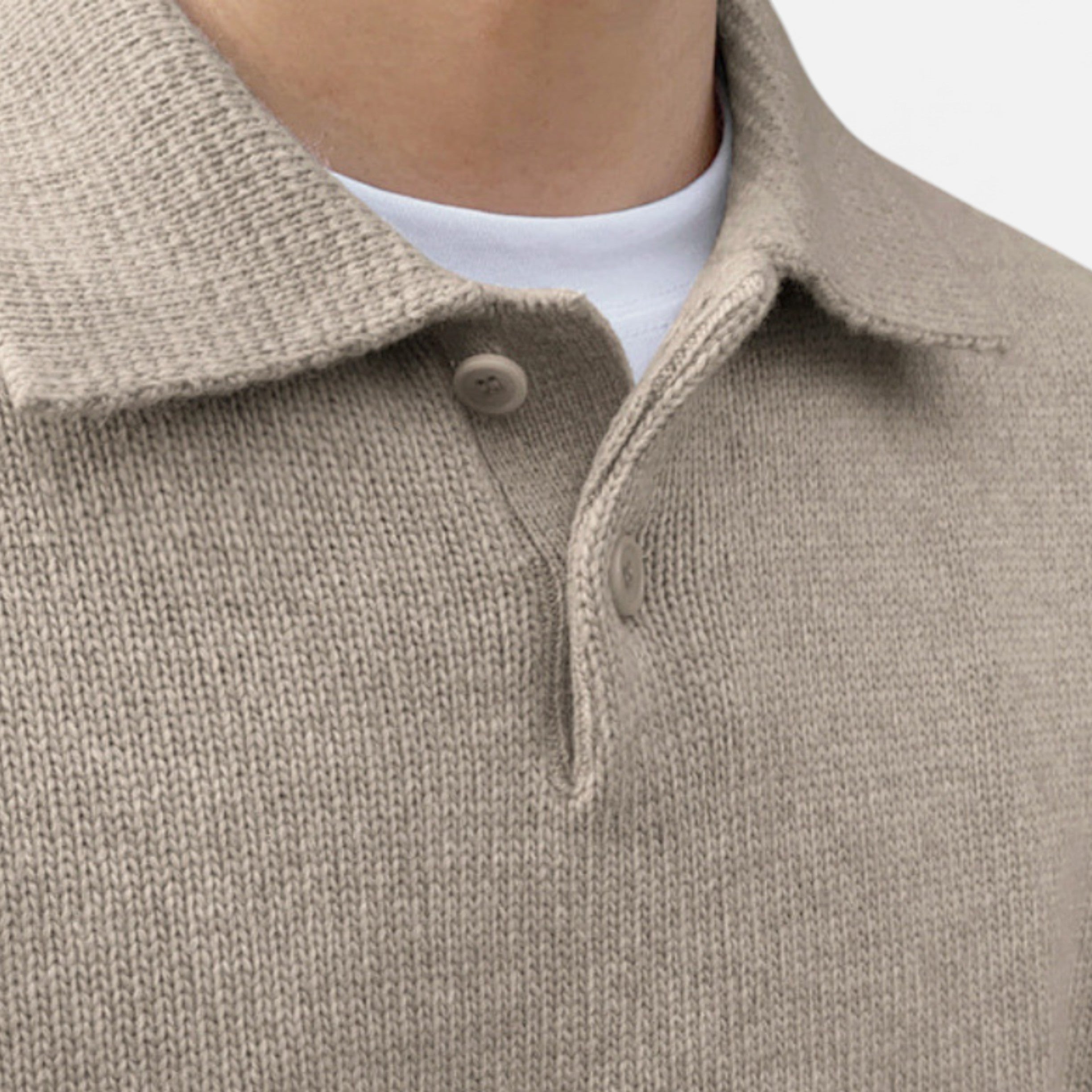 Solenne | Men’s Wool Half-Zip Heritage Sweater