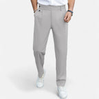 Solenne | Men’s Oxford Loose Fit Dress Trousers
