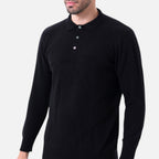 Solenne | Men’s Pure Cashmere Polo Knit