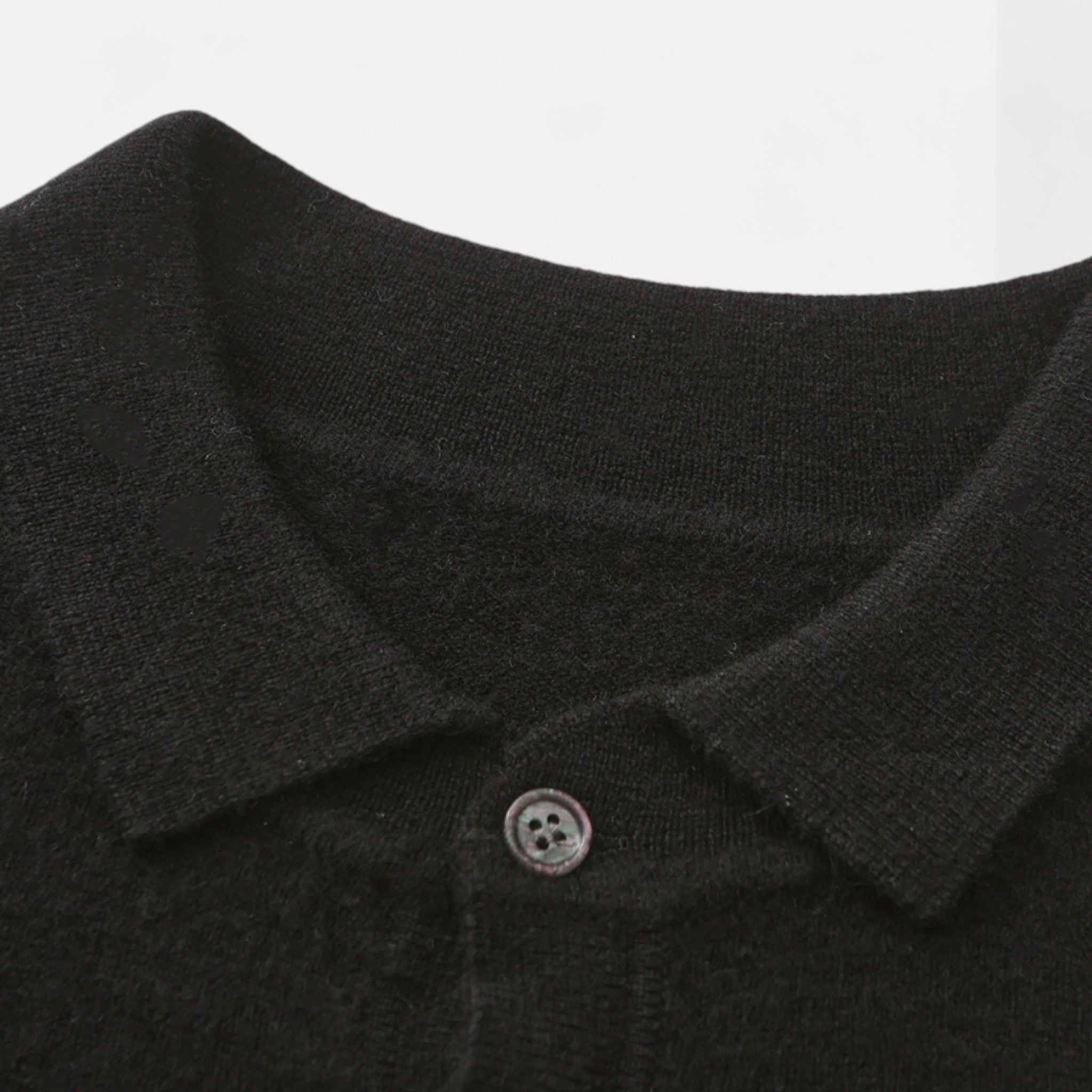Solenne | Men’s Pure Cashmere Polo Knit