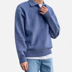 Solenne | Men’s Wool Half-Zip Heritage Sweater