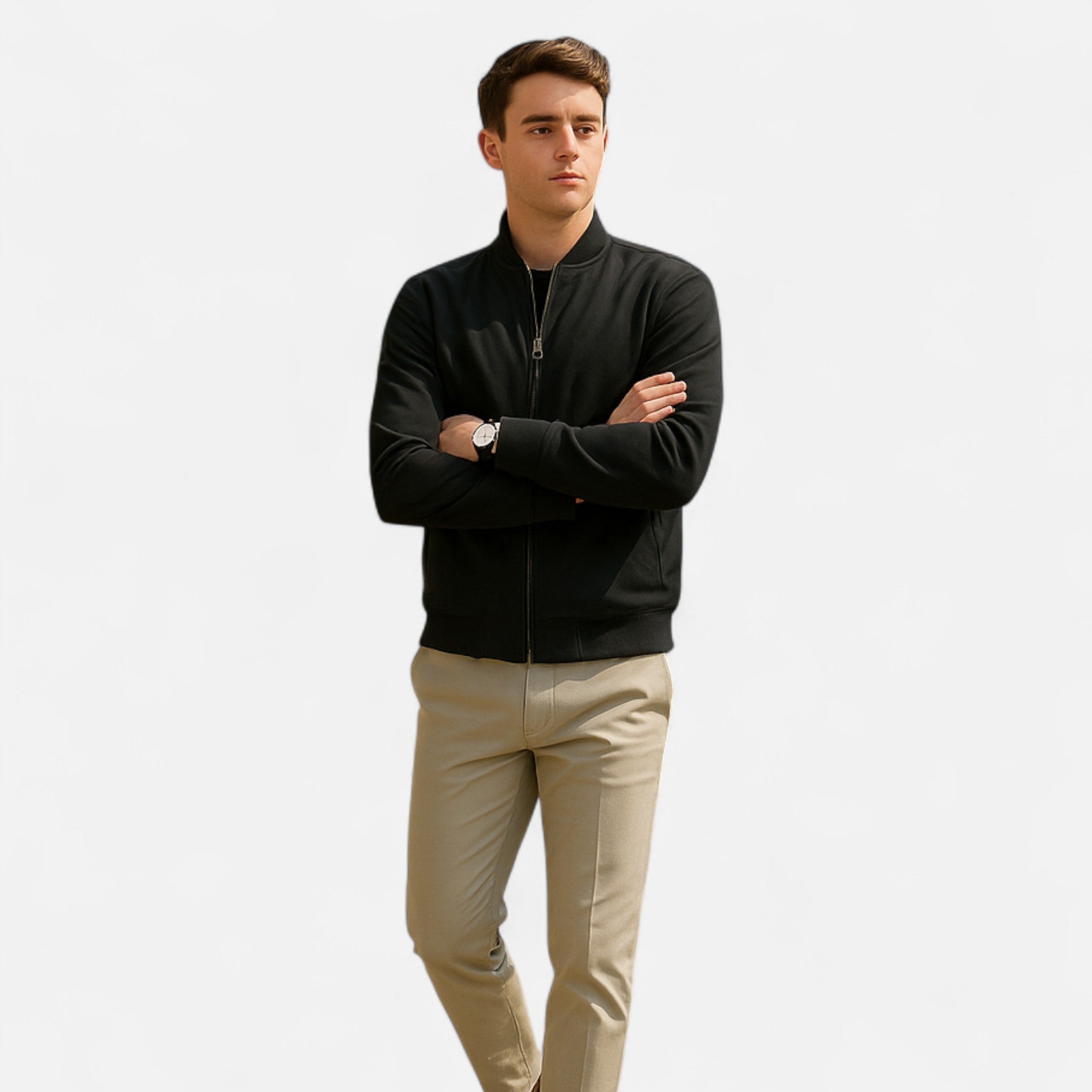 Solenne | Men’s Lightweight Vintage Bomber Jacket