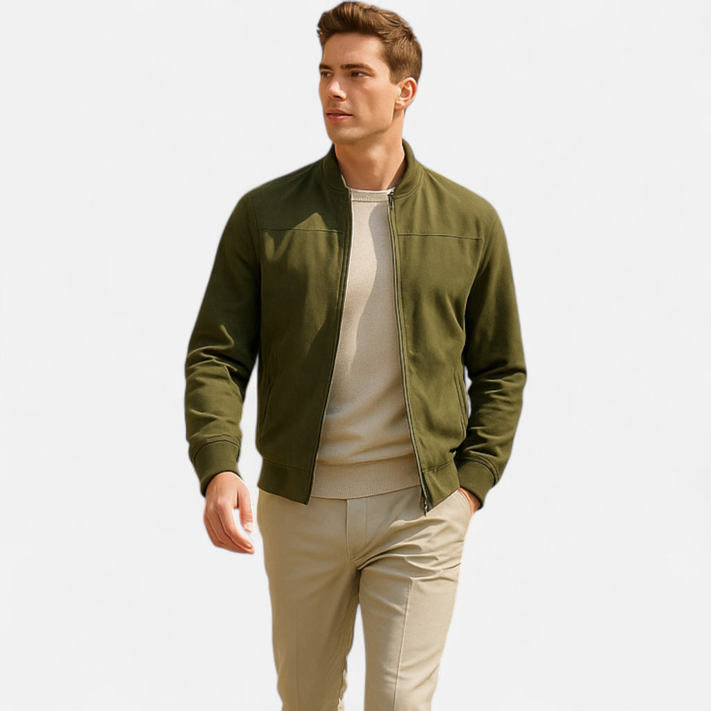 Solenne | Men’s Lightweight Vintage Bomber Jacket
