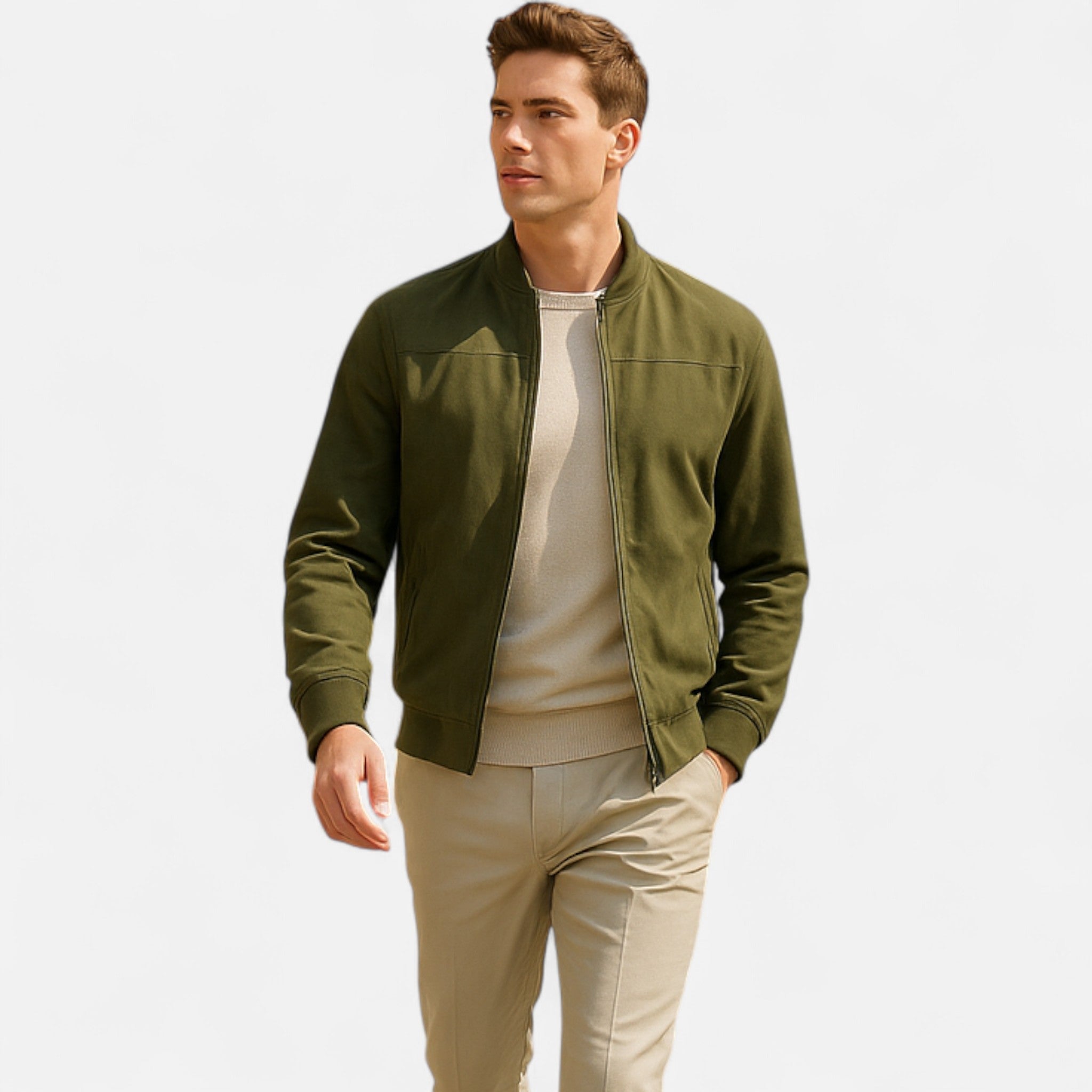 Solenne | Men’s Lightweight Vintage Bomber Jacket