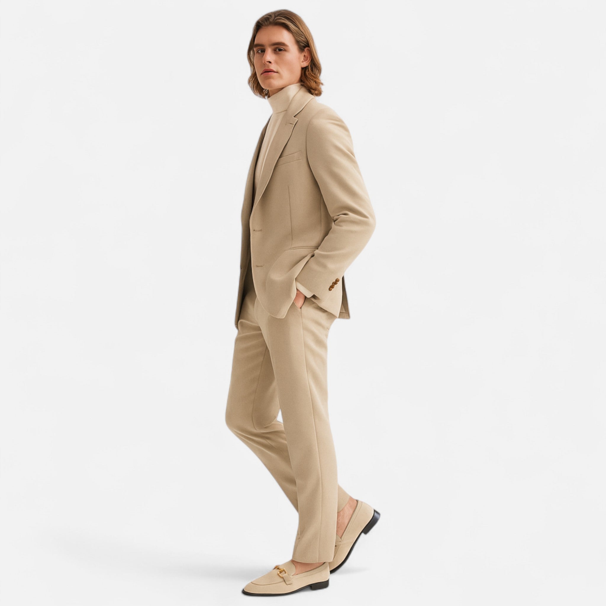 Solenne | Men’s Luxurious Suede Almond-Toe Loafers