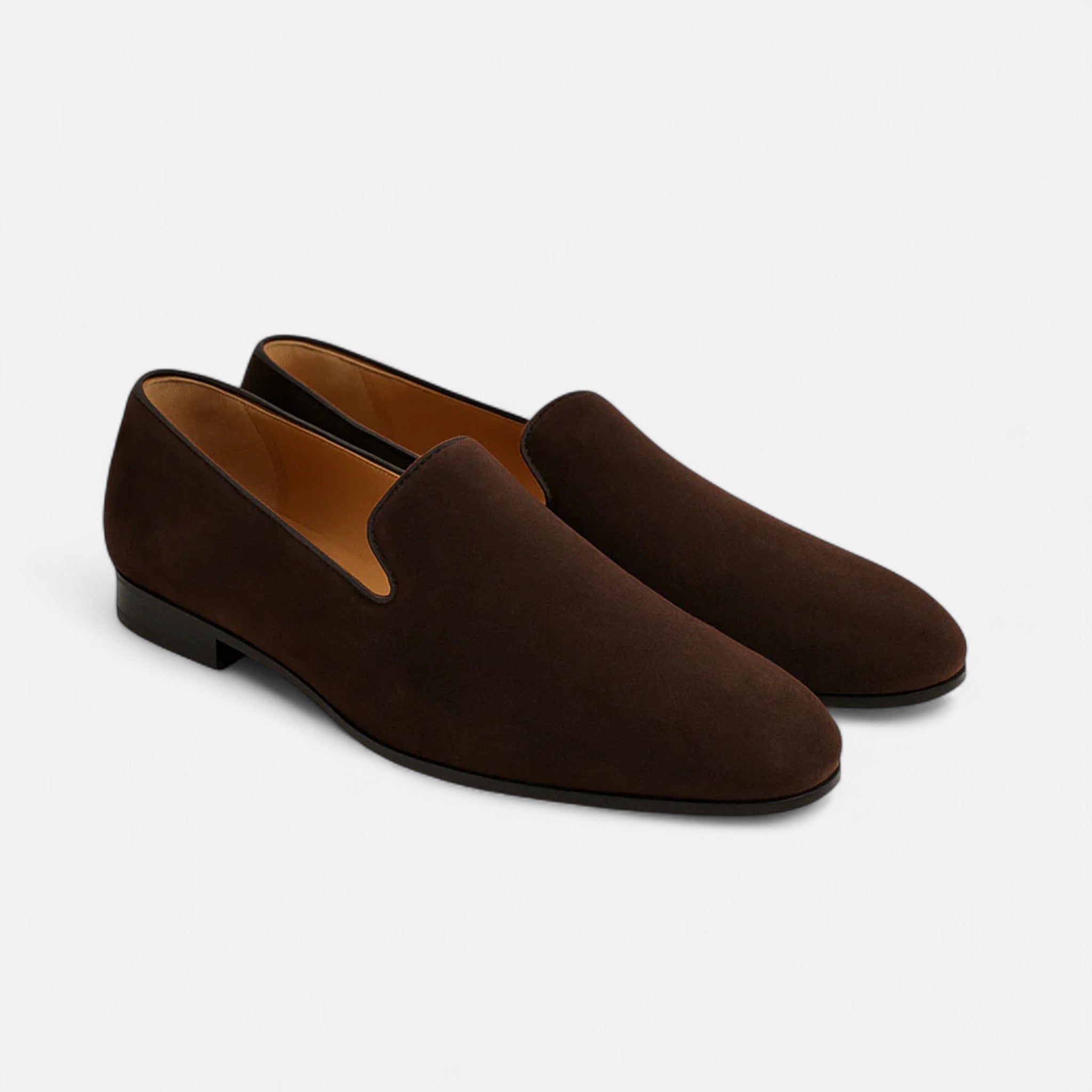 Solenne | Men’s Riviera Brown Suede Loafers