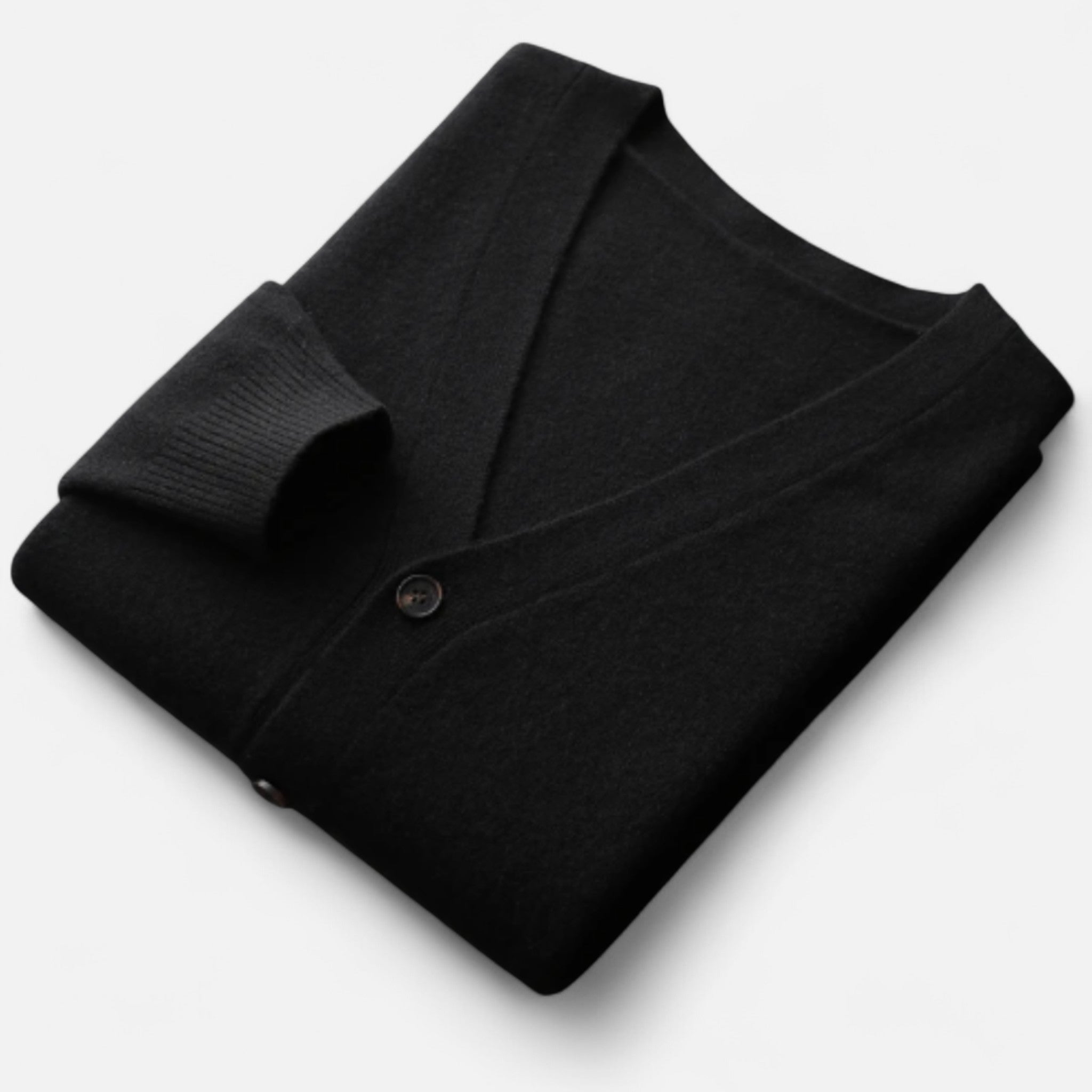 Solenne | Men’s Pure Cashmere Button-Front Cardigan