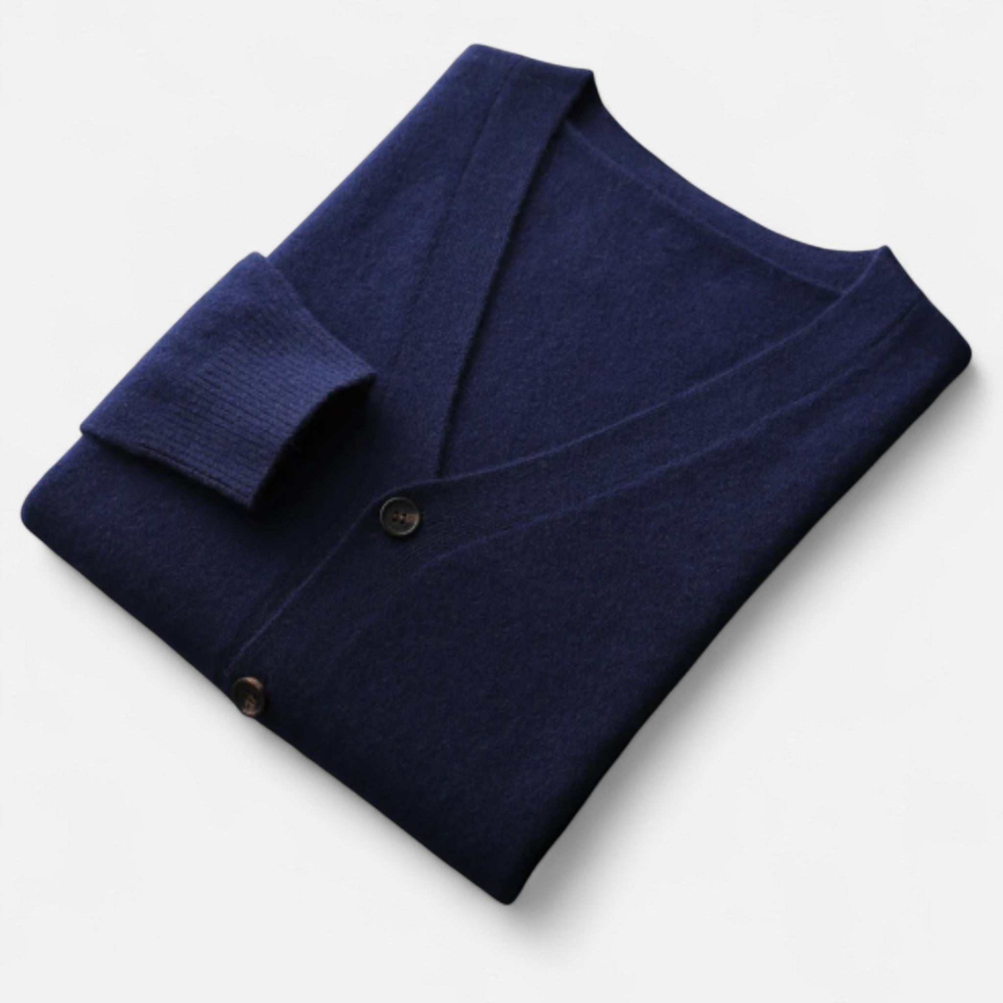 Solenne | Men’s Pure Cashmere Button-Front Cardigan