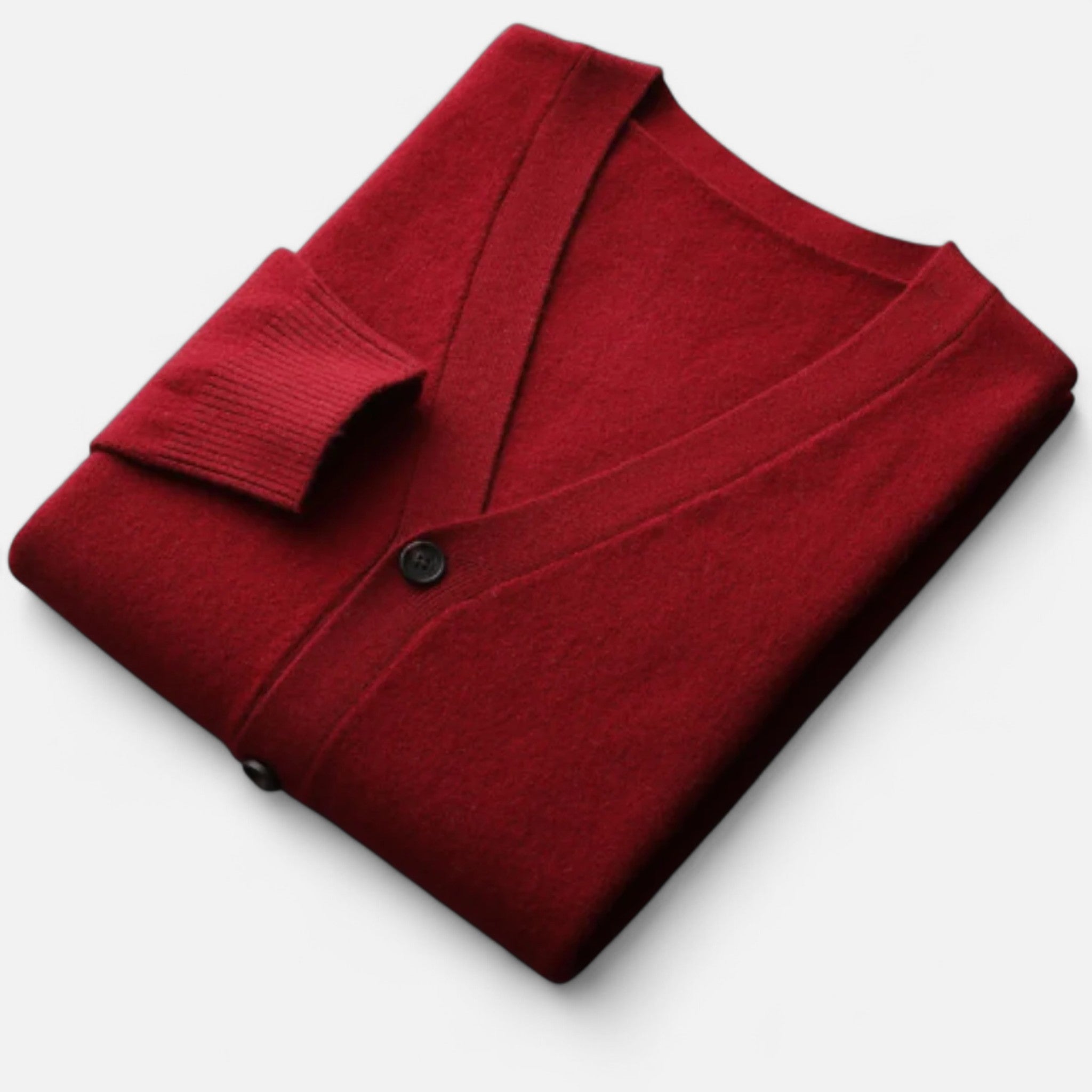 Solenne | Men’s Pure Cashmere Button-Front Cardigan