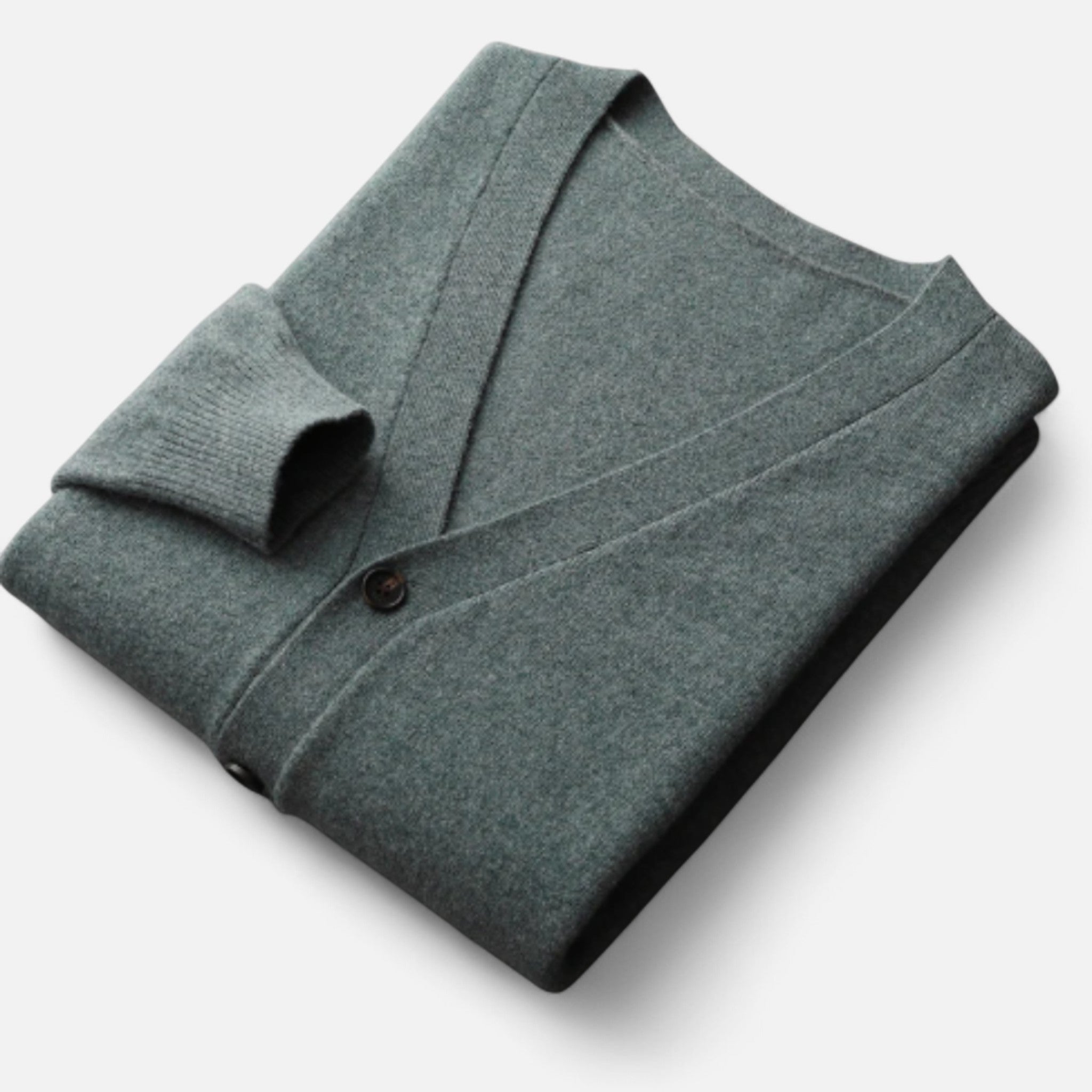 Solenne | Men’s Pure Cashmere Button-Front Cardigan