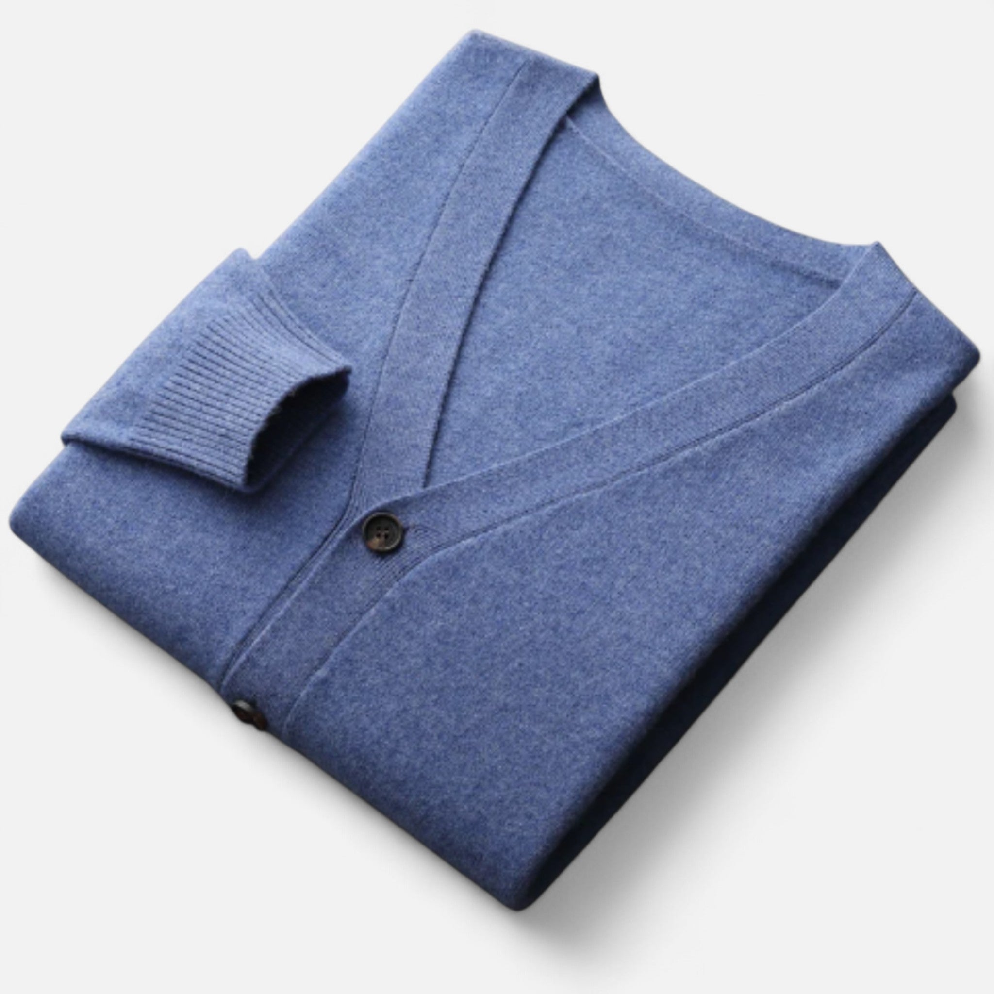 Solenne | Men’s Pure Cashmere Button-Front Cardigan