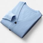 Solenne | Men’s Pure Cashmere Button-Front Cardigan