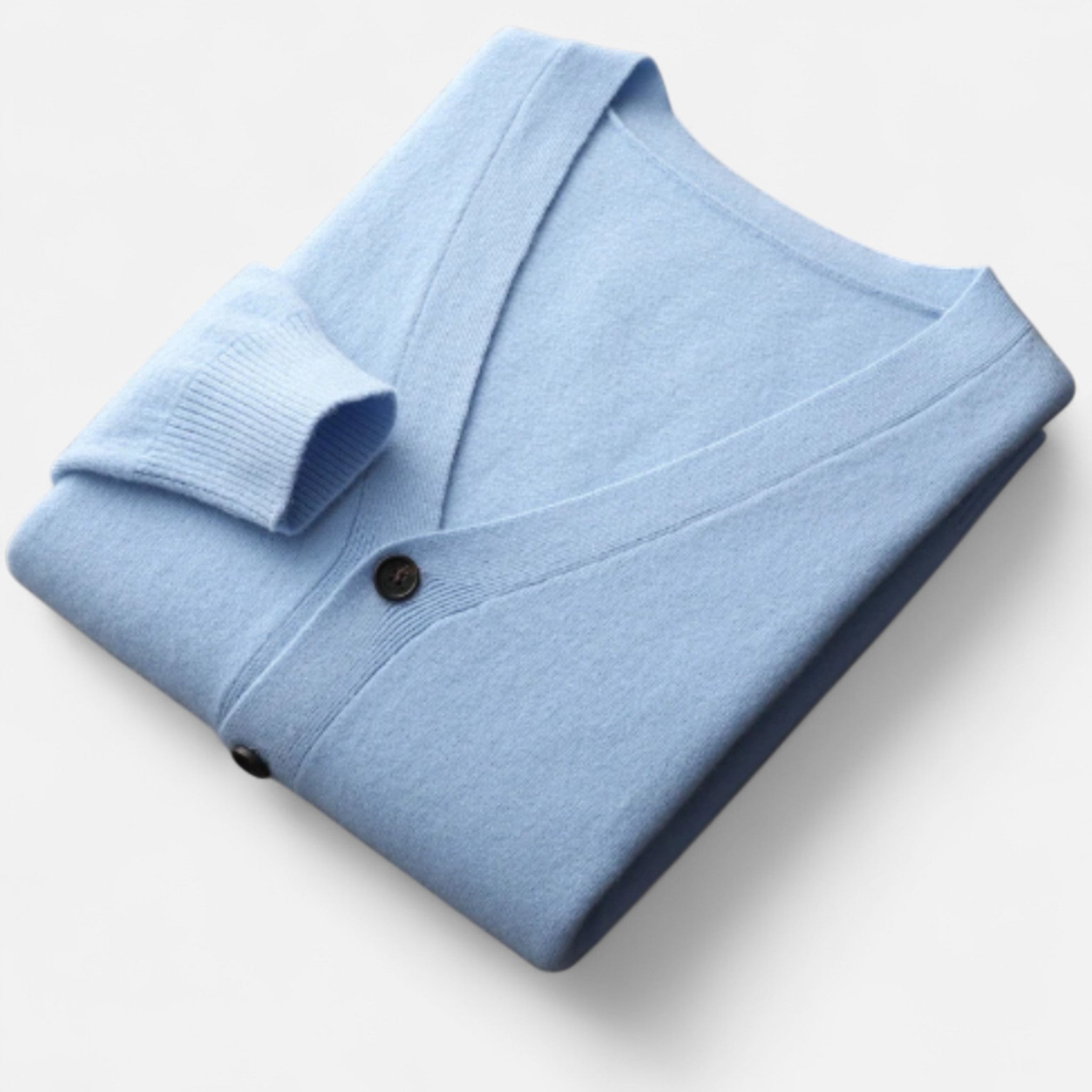 Solenne | Men’s Pure Cashmere Button-Front Cardigan