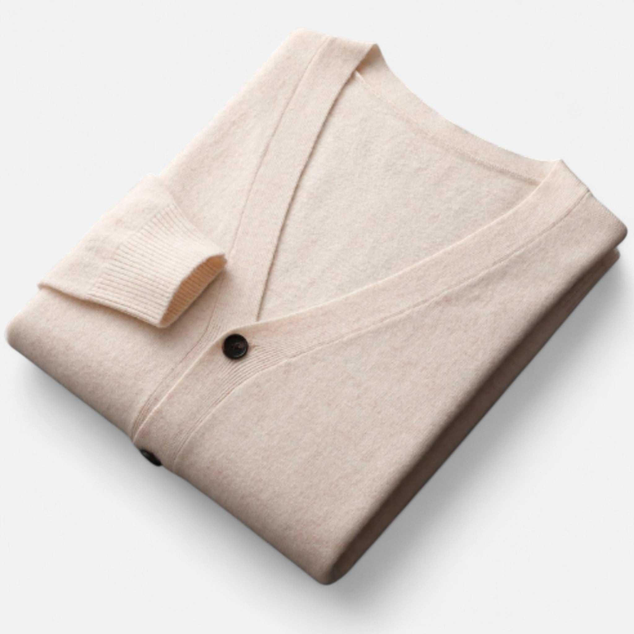 Solenne | Men’s Pure Cashmere Button-Front Cardigan