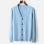 Solenne | Men’s Pure Cashmere Button-Front Cardigan