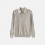 Solenne | Men’s Cotton Half-Zip Knit Sweater