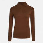 Solenne | Women’s Warm High-Neck Knit Shirt