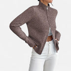 Solenne | Women’s Dual-Zip Colour-Block Sweater