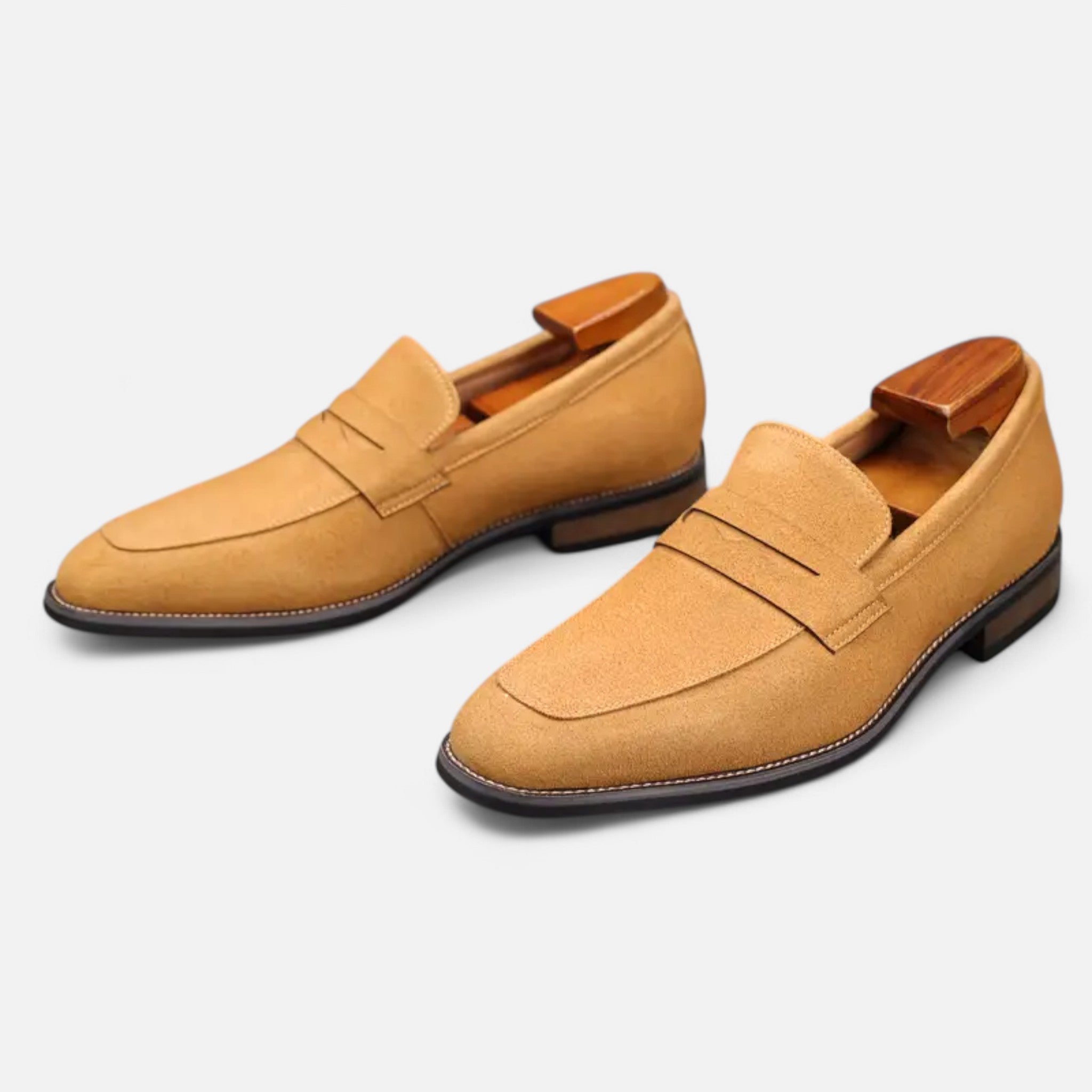 Solenne | Men’s Cowhide Slip-On Penny Loafers