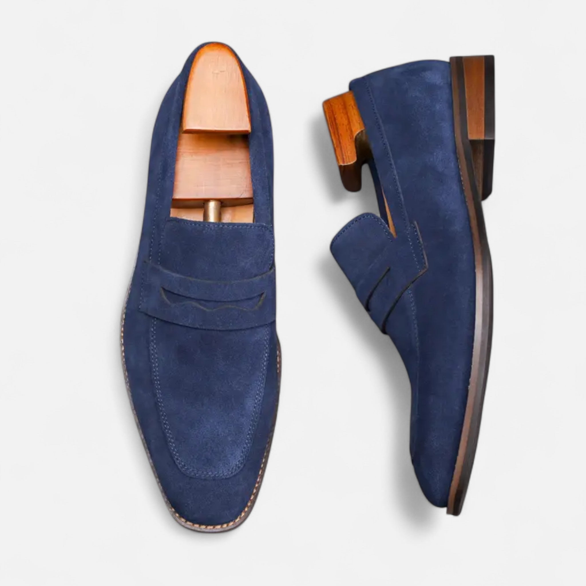 Solenne | Men’s Cowhide Slip-On Penny Loafers