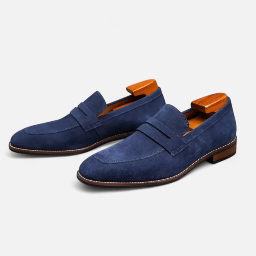 Solenne | Men’s Cowhide Slip-On Penny Loafers