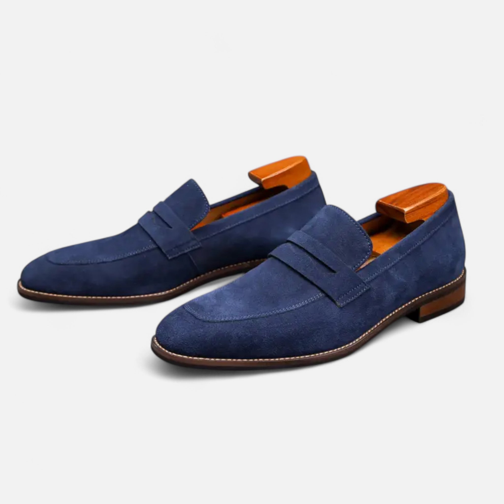 Solenne | Men’s Cowhide Slip-On Penny Loafers