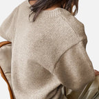 Solenne | Women’s V-Neck Rib-Knit Short-Sleeve Sweater
