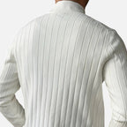 Solenne | Men’s Wool V-Neck Button-Front Cardigan