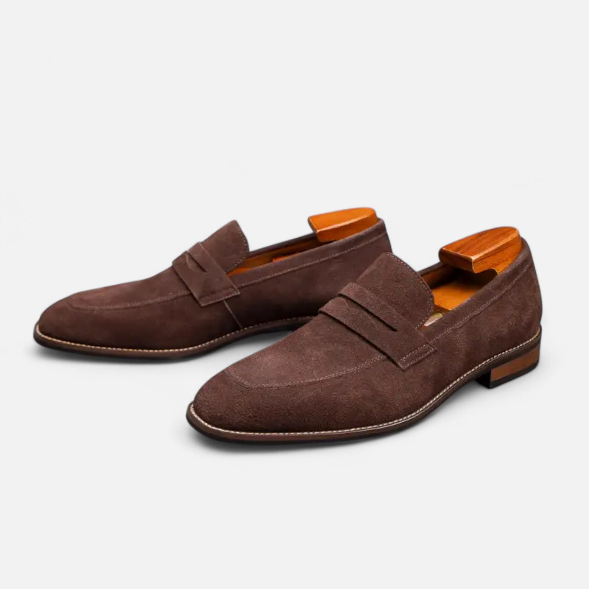Solenne | Men’s Cowhide Slip-On Penny Loafers