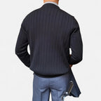 Solenne | Men’s Wool V-Neck Button-Front Cardigan
