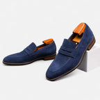 Solenne | Men’s Cowhide Slip-On Penny Loafers