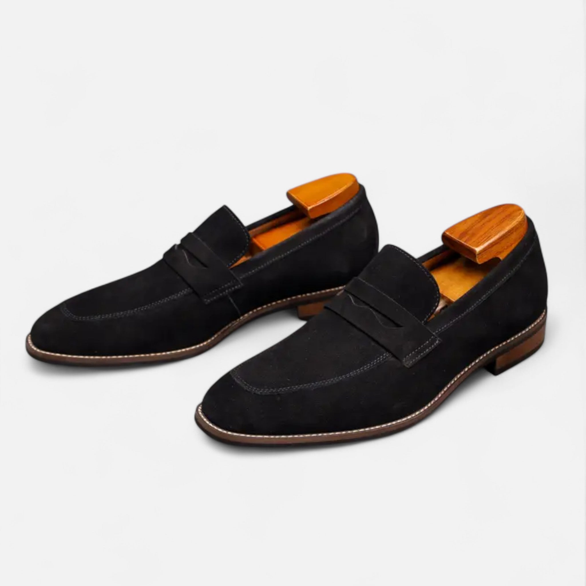 Solenne | Men’s Cowhide Slip-On Penny Loafers