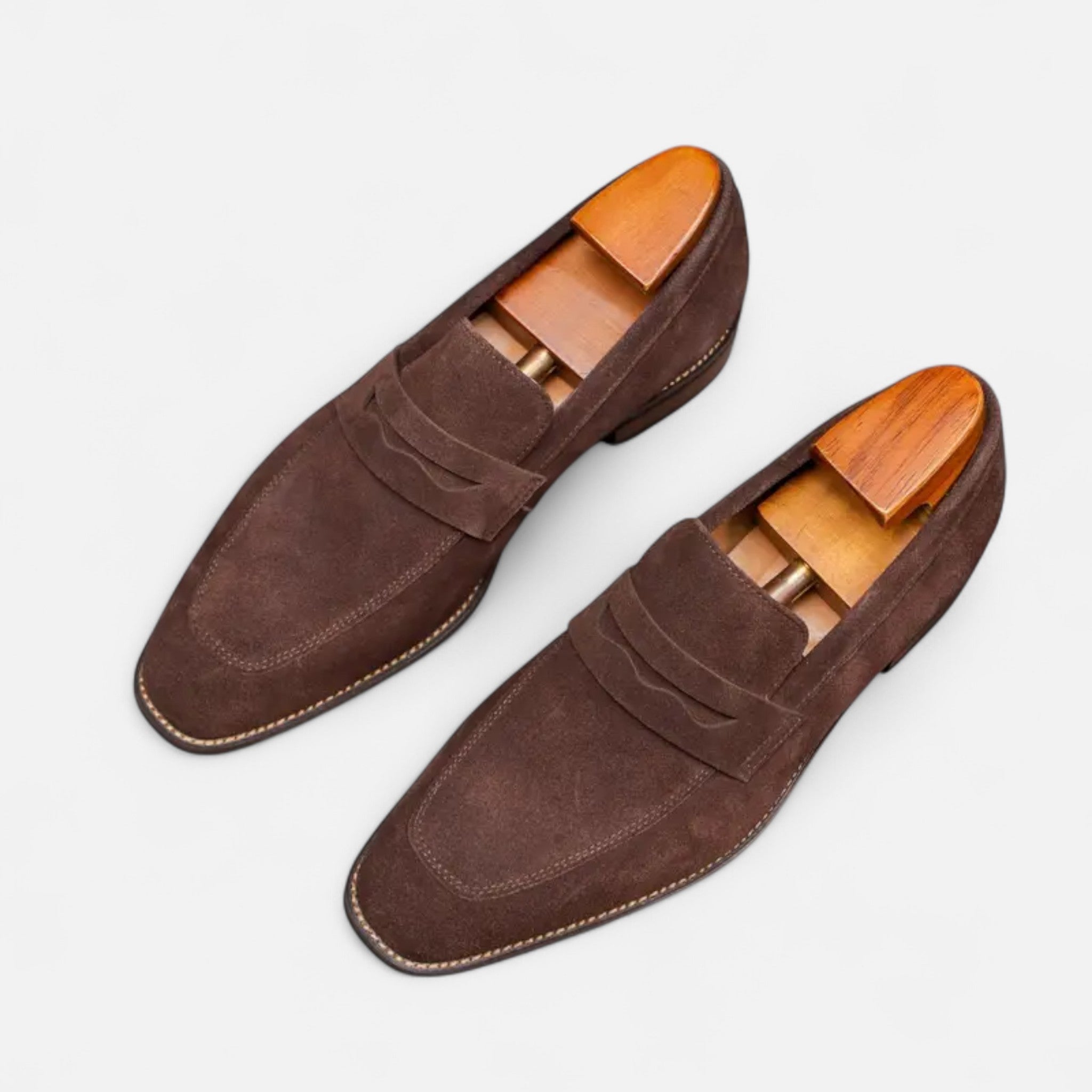 Solenne | Men’s Cowhide Slip-On Penny Loafers