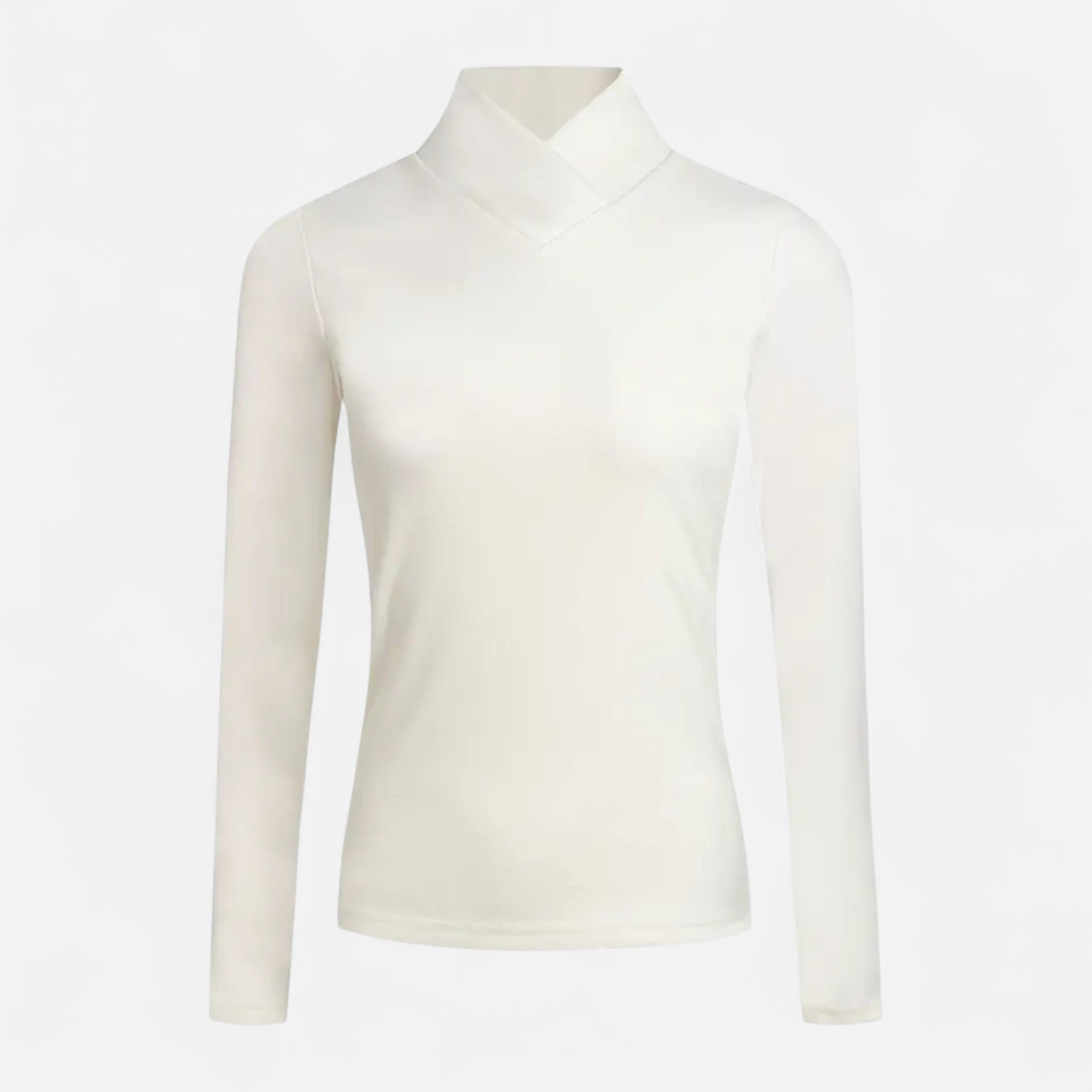 Solenne | Women’s Warm High-Neck Knit Shirt