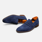 Solenne | Men’s Cowhide Slip-On Penny Loafers