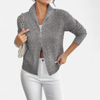 Solenne | Women’s Dual-Zip Colour-Block Sweater