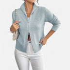 Solenne | Women’s Dual-Zip Colour-Block Sweater