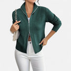 Solenne | Women’s Dual-Zip Colour-Block Sweater