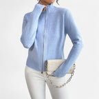Solenne | Women’s Dual-Zip Colour-Block Sweater