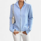 Solenne | Women’s Dual-Zip Colour-Block Sweater