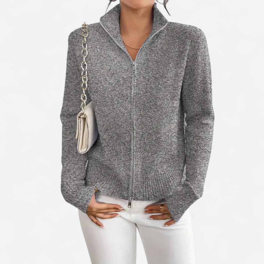 Solenne | Women’s Dual-Zip Colour-Block Sweater