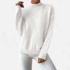 Solenne | Women’s Elegant Mock-Neck Pullover Sweater