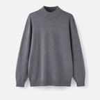 Solenne | Men’s Half-Turtleneck Cotton Blend Sweater