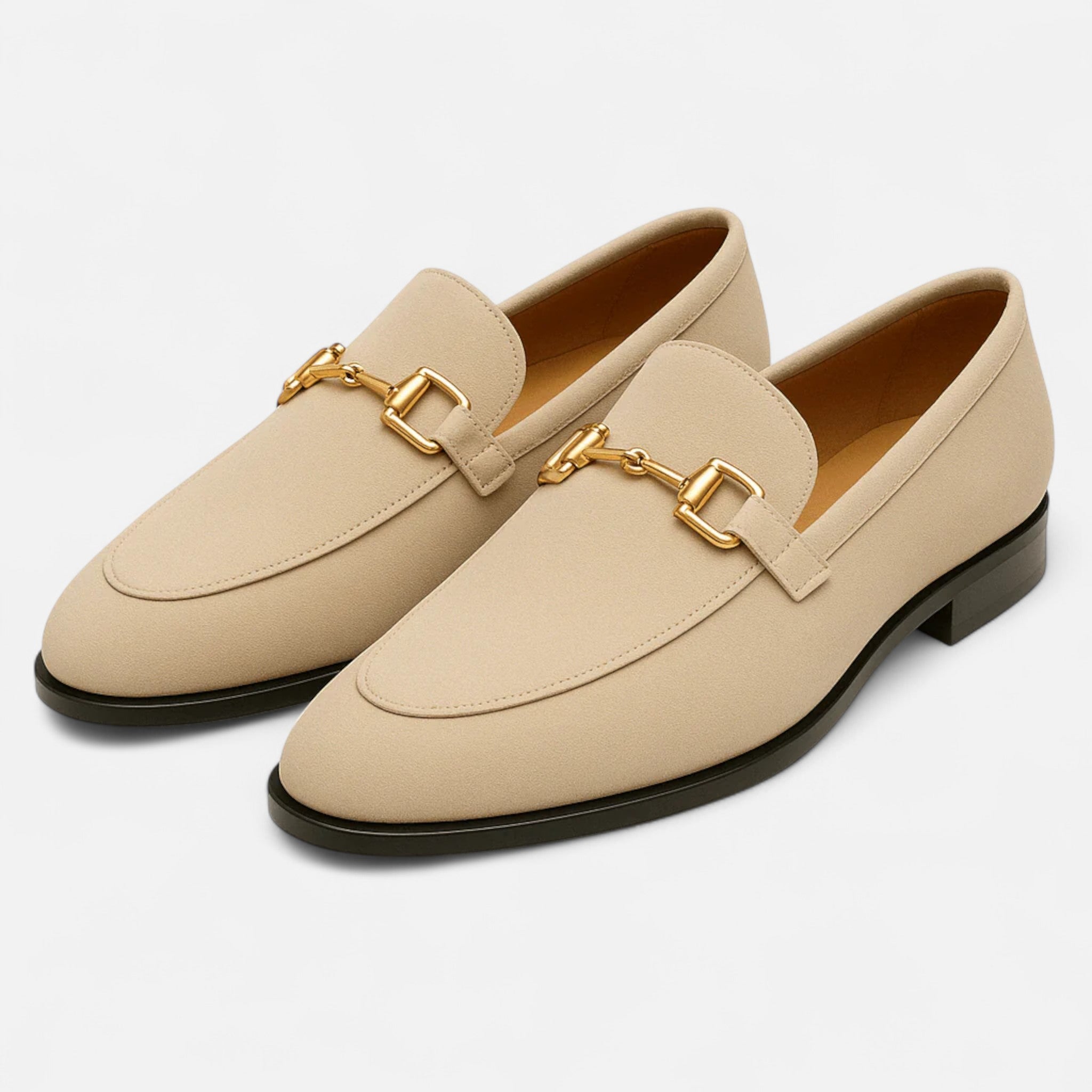 Solenne | Men’s Luxurious Suede Almond-Toe Loafers