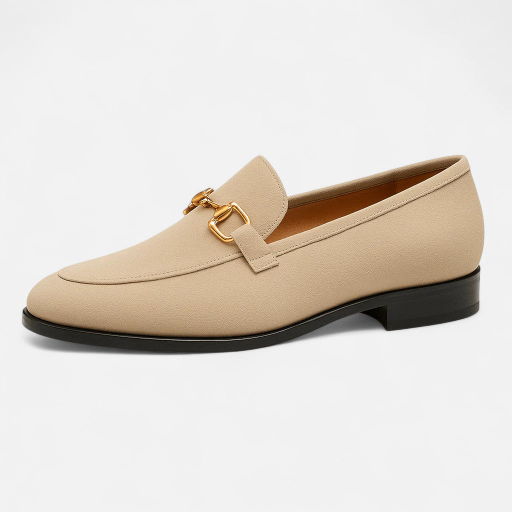 Solenne | Men’s Luxurious Suede Almond-Toe Loafers