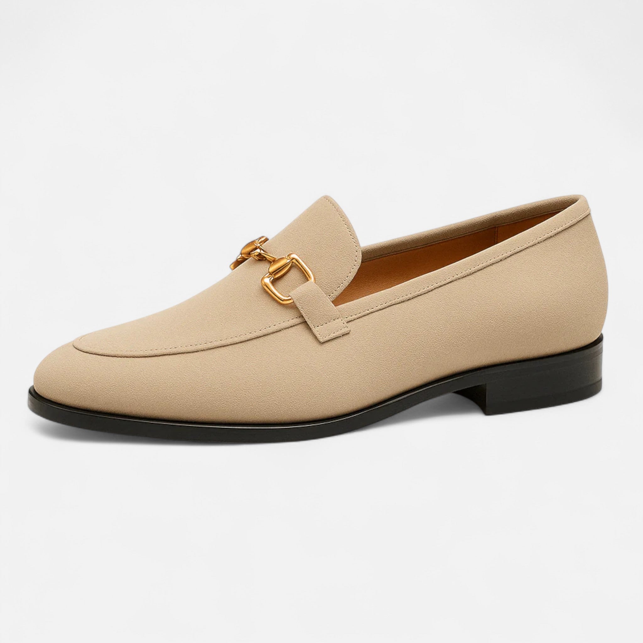 Solenne | Men’s Luxurious Suede Almond-Toe Loafers