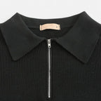Solenne | Men’s Cotton Half-Zip Knit Sweater