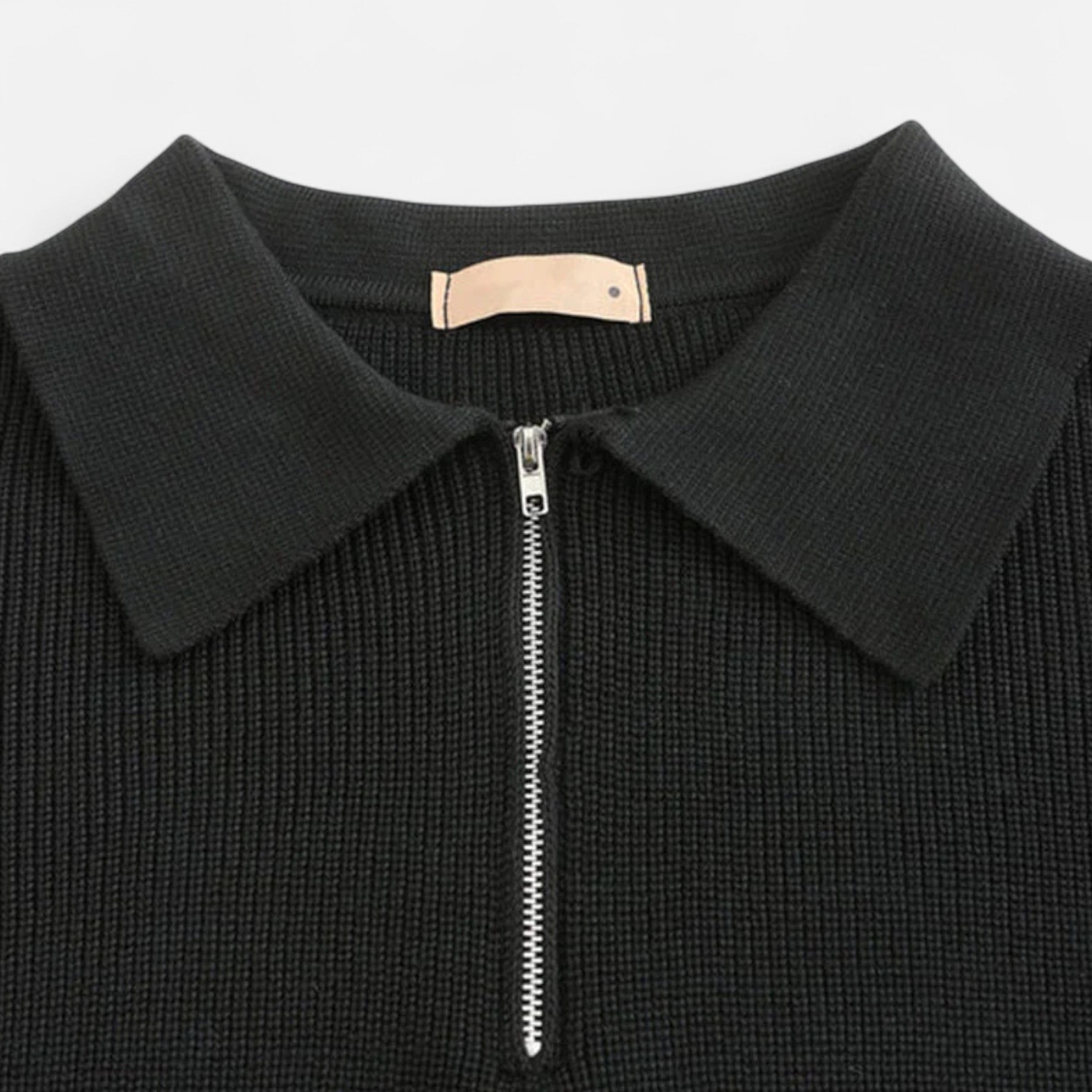 Solenne | Men’s Cotton Half-Zip Knit Sweater