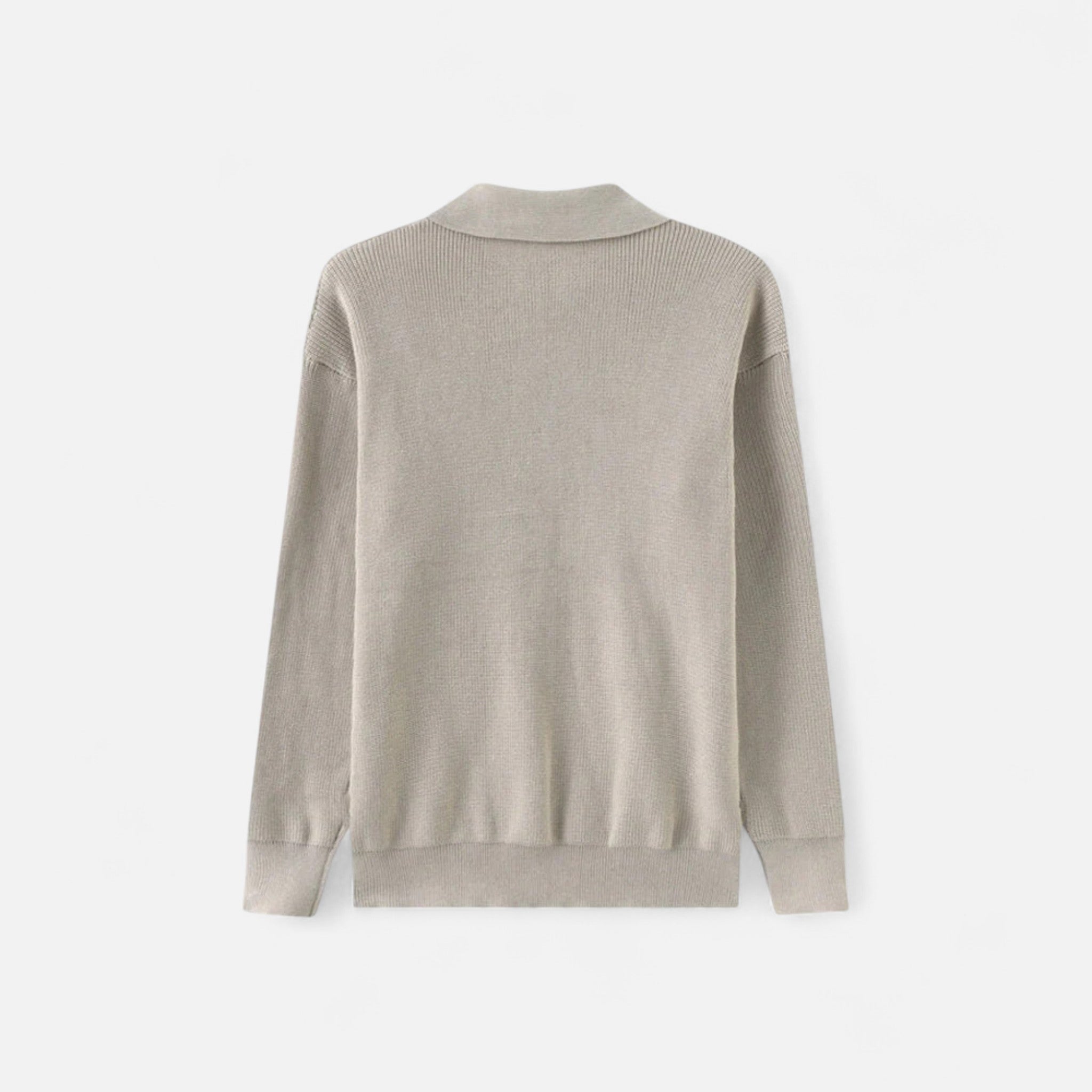 Solenne | Men’s Cotton Half-Zip Knit Sweater