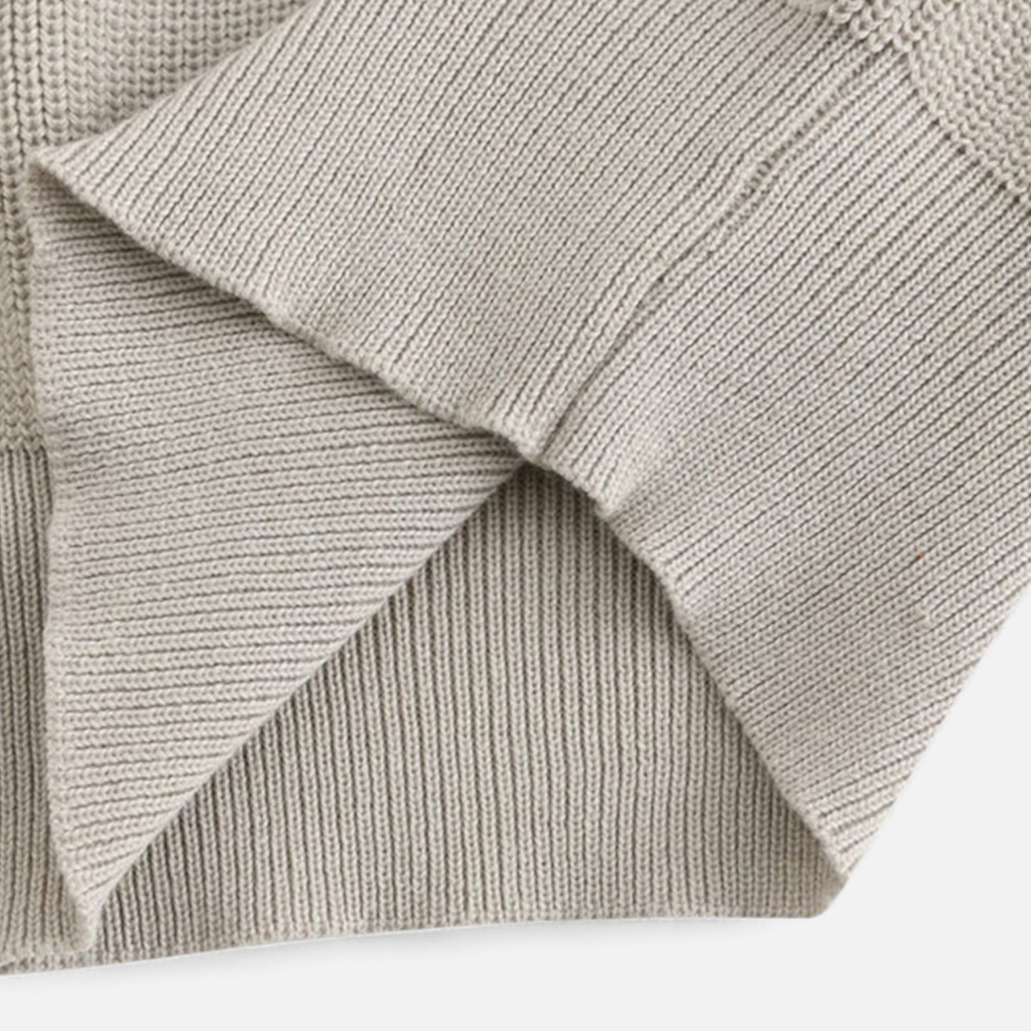 Solenne | Men’s Cotton Half-Zip Knit Sweater